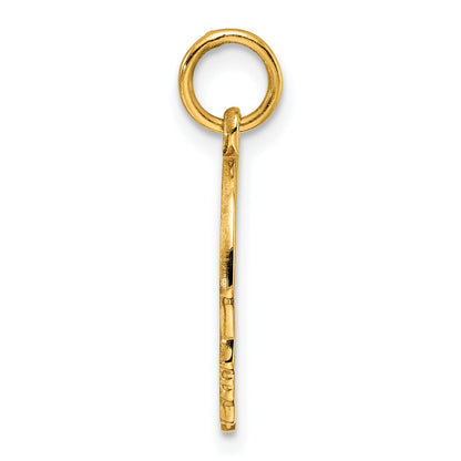 Ss/Gold Plated Sterling Silver Gp Engraveable Boy Polished Disc Charm