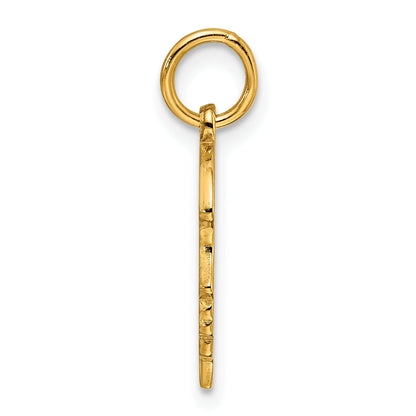 Ss/Gold Plated Sterling Silver Gp Engraveable Girl Polished Disc Charm