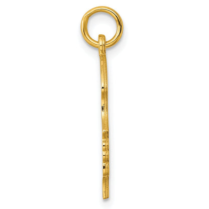 Ss/Gold Plated Sterling Silver Gp Engraveable Girl Polished Disc Charm