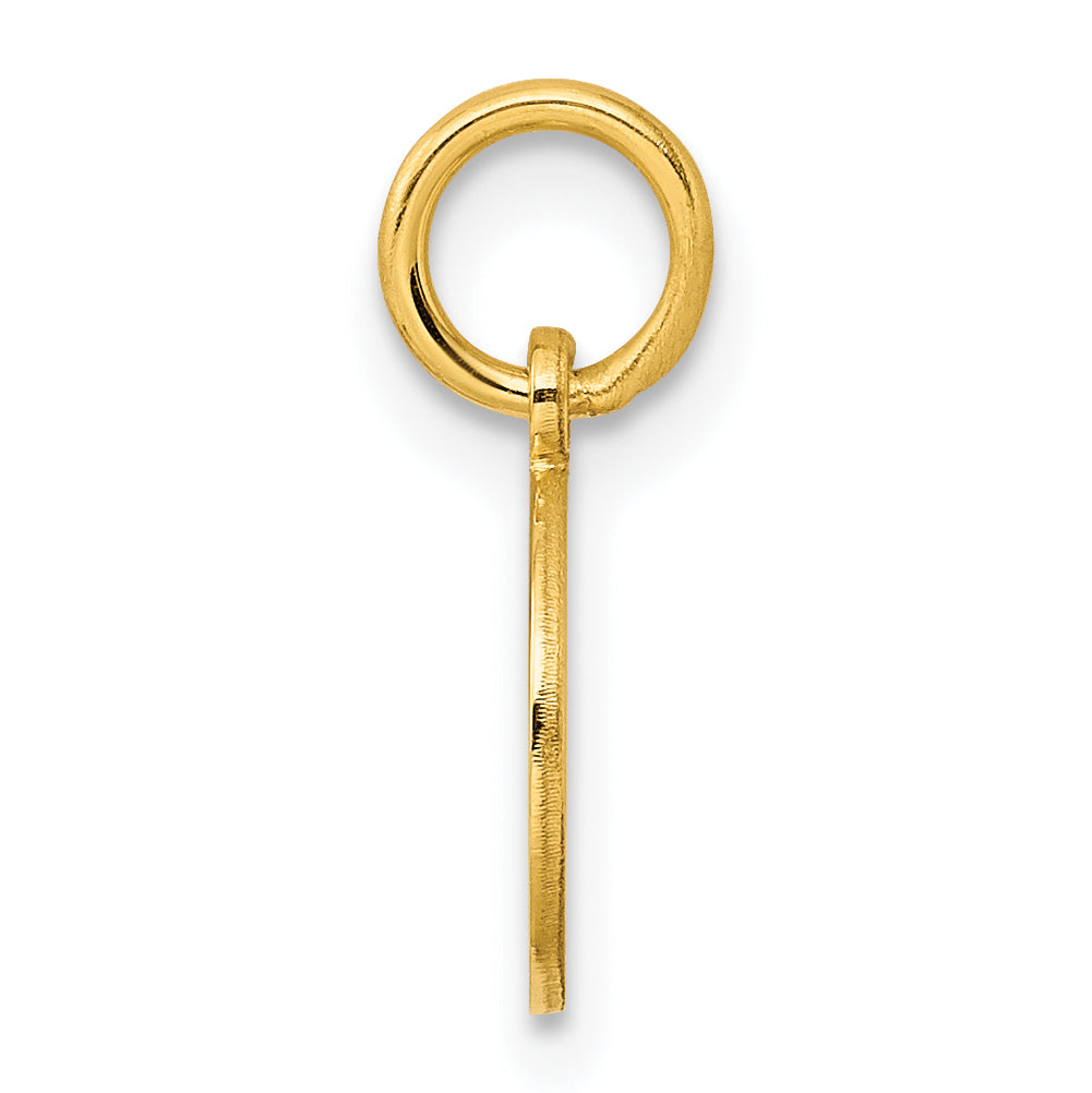 Ss/Gold Plated Sterling Silver Gp Engraveable Round Polished Disc Charm