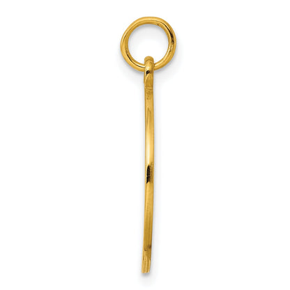 Ss/Gold Plated Sterling Silver Gp Engraveable Round Polished Disc Charm