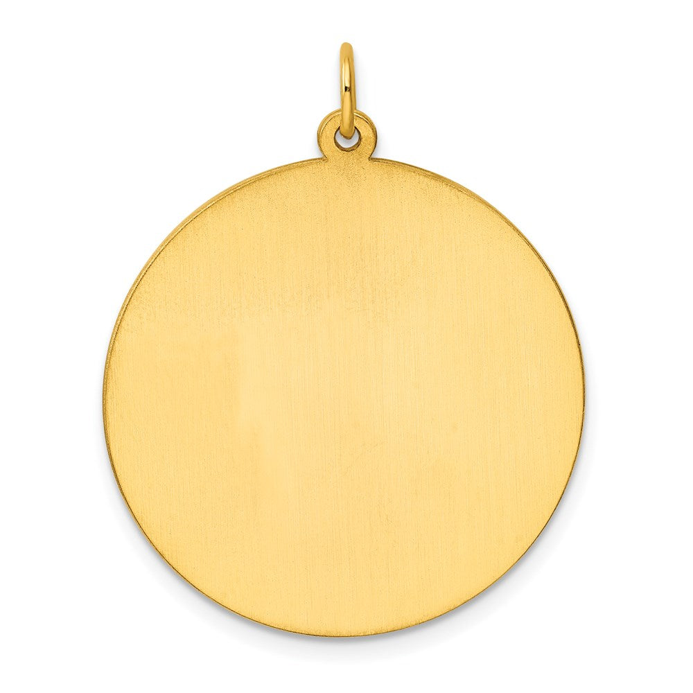 Ss/Gold Plated Sterling Silver Gp Engraveable Round Polished Disc Charm