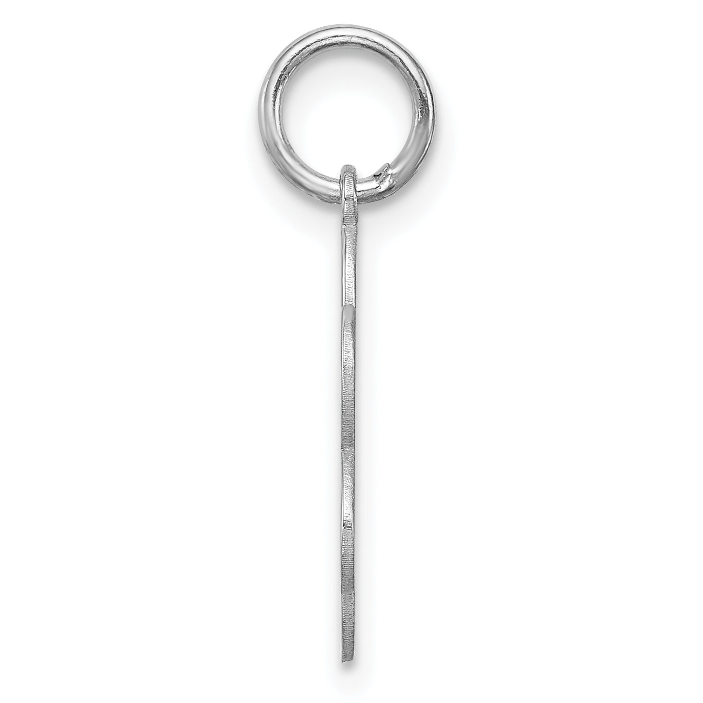 Sterling Silver Rhodium-Plated Engraveable Disc Charm