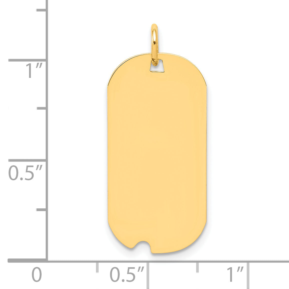 Ss/Gold Plated Sterling Silver Gp Engraveable Dog Tag Polished Disc Charm