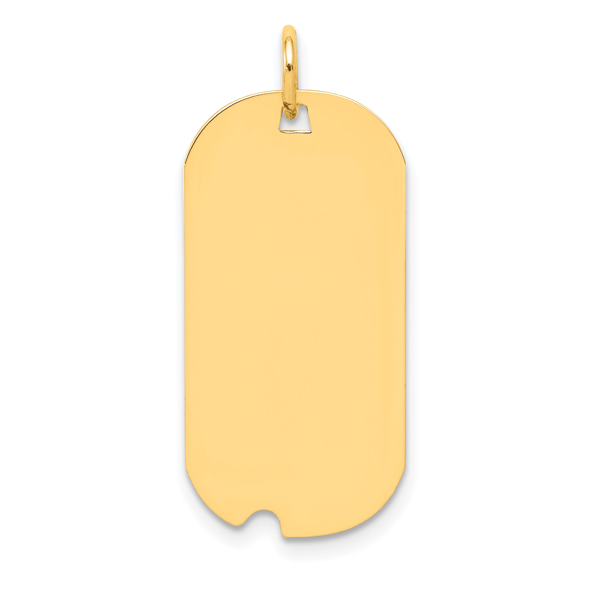 Ss/Gold Plated Sterling Silver Gp Engraveable Dog Tag Polished Disc Charm