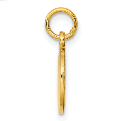 Ss/Gold Plated Sterling Silver Gp Engraveable Round Polished Disc Charm