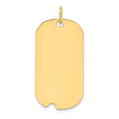 Ss/Gold Plated Sterling Silver Gp Engraveable Dog Tag Polished Disc Charm