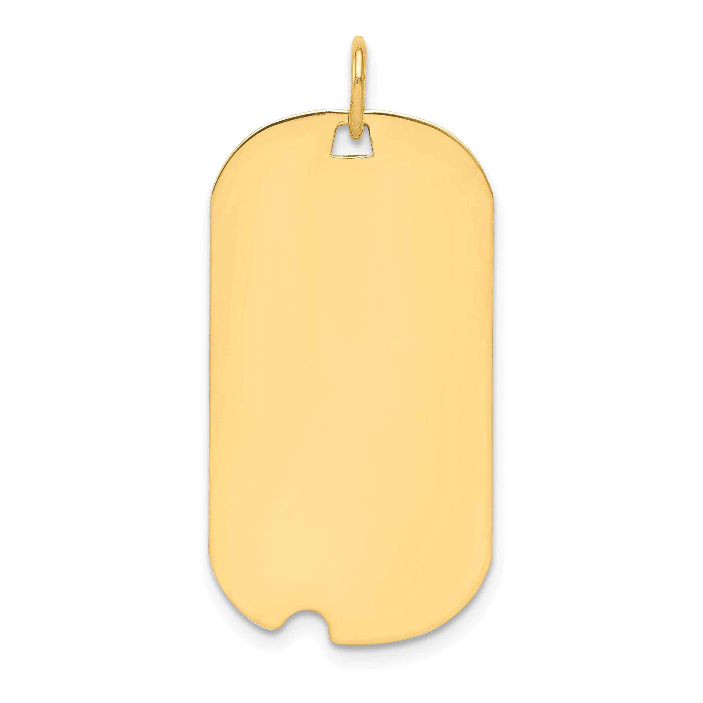 Ss/Gold Plated Sterling Silver Gp Engraveable Dog Tag Polished Disc Charm