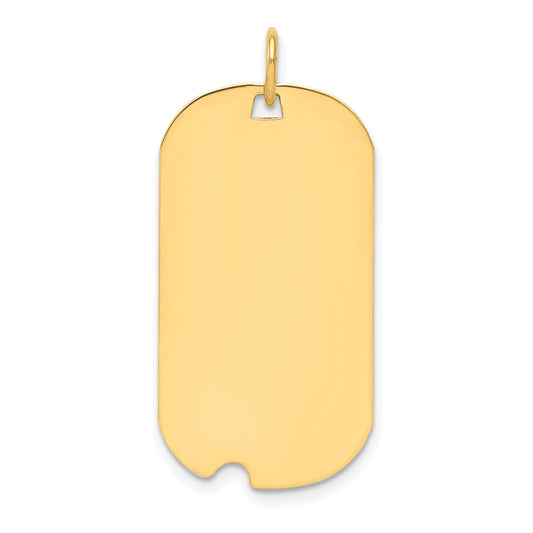 Ss/Gold Plated Sterling Silver Gp Engraveable Dog Tag Polished Disc Charm