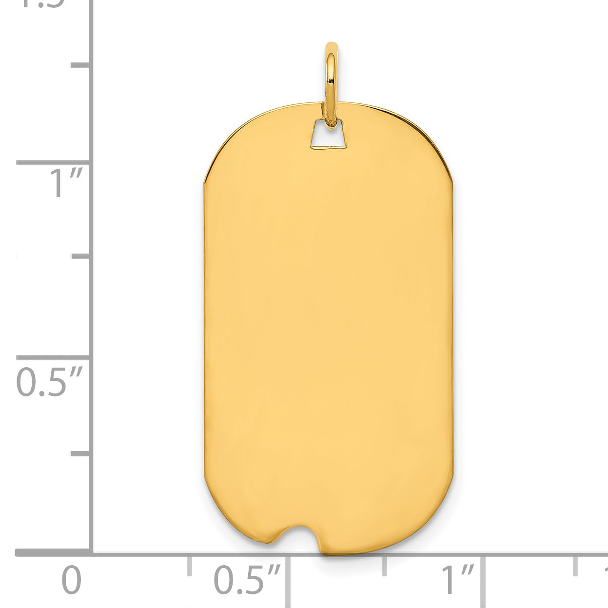 Ss/Gold Plated Sterling Silver Gp Engraveable Dog Tag Polished Disc Charm