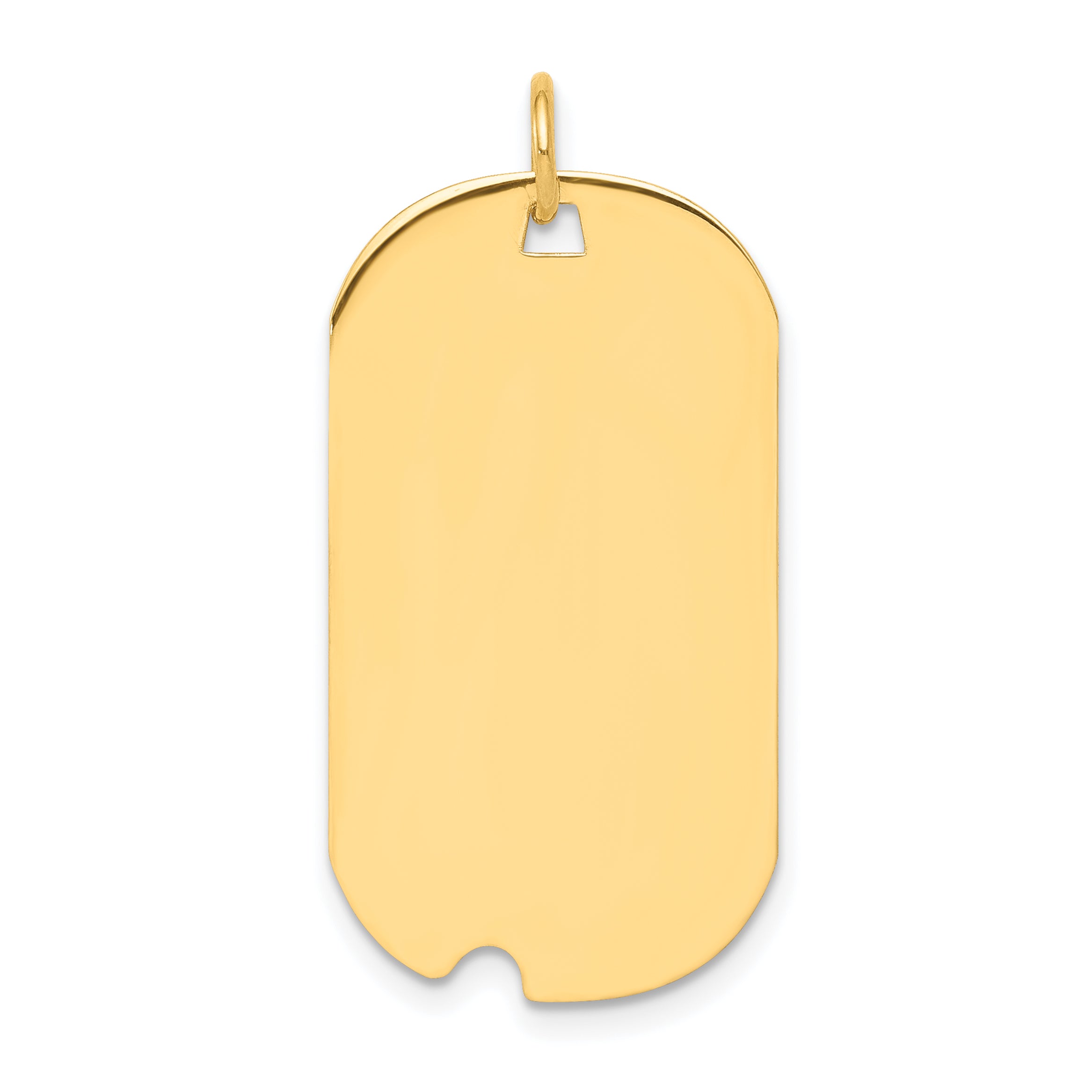 Ss/Gold Plated Sterling Silver Gp Engraveable Dog Tag Polished Disc Charm