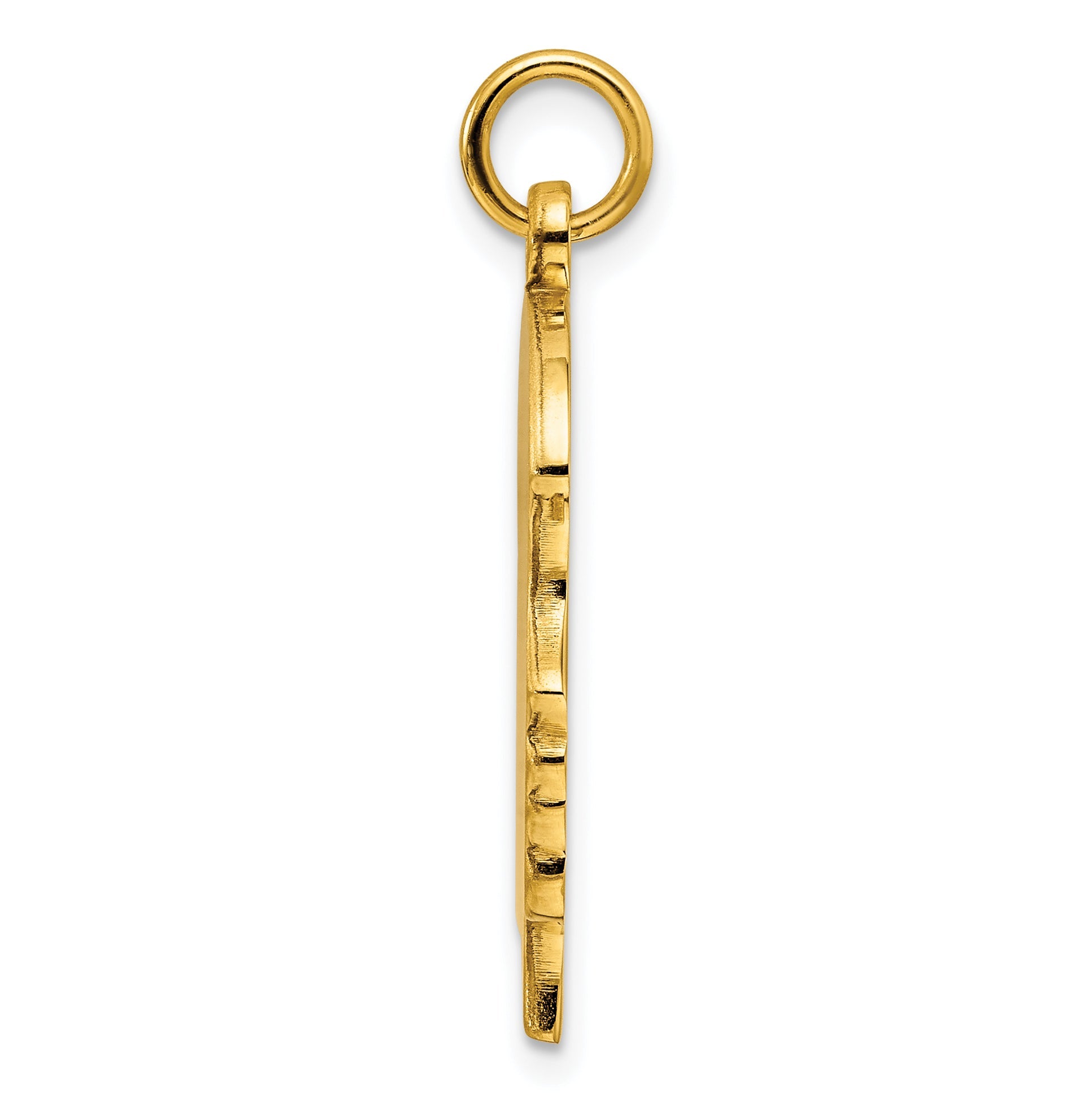 Ss/Gold Plated Sterling Silver Gp Engraveable Girl Polished Disc Charm