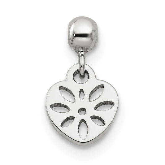 Sterling Silver Mio Memento Dangle Heart Charm