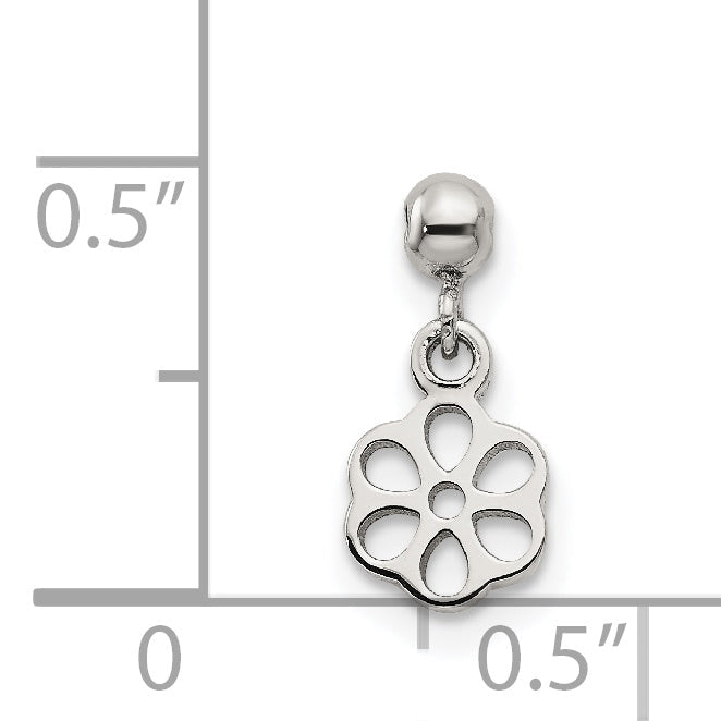 Sterling Silver Mio Memento Dangle Flower Charm