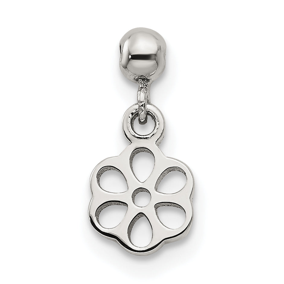 Sterling Silver Mio Memento Dangle Flower Charm