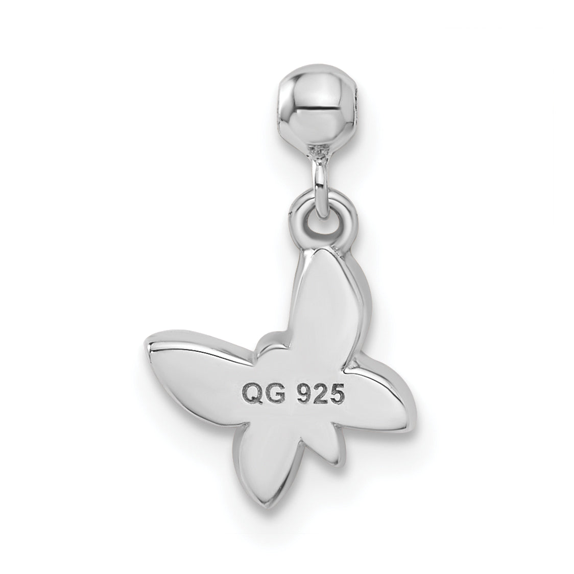 Sterling Silver Mio Memento Enamel Dangle Butterfly Charm