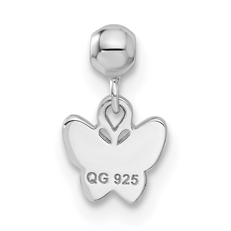 Sterling Silver Mio Memento Enamel Dangle Butterfly Charm