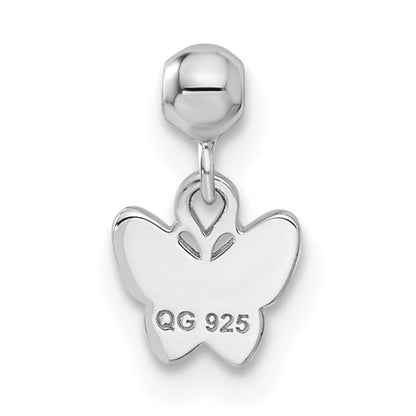 Sterling Silver Mio Memento Enamel Dangle Butterfly Charm