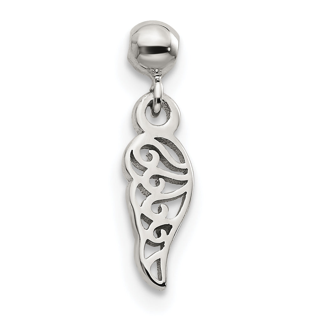 Sterling Silver Mio Memento Dangle Wing Charm