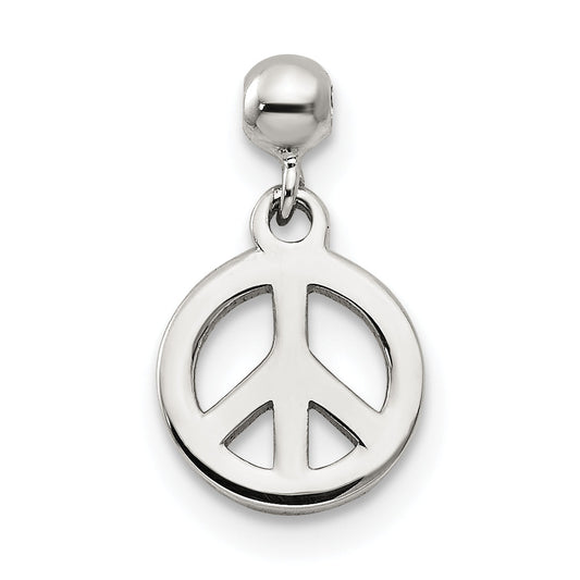 Sterling Silver Mio Memento Dangle Peace Charm