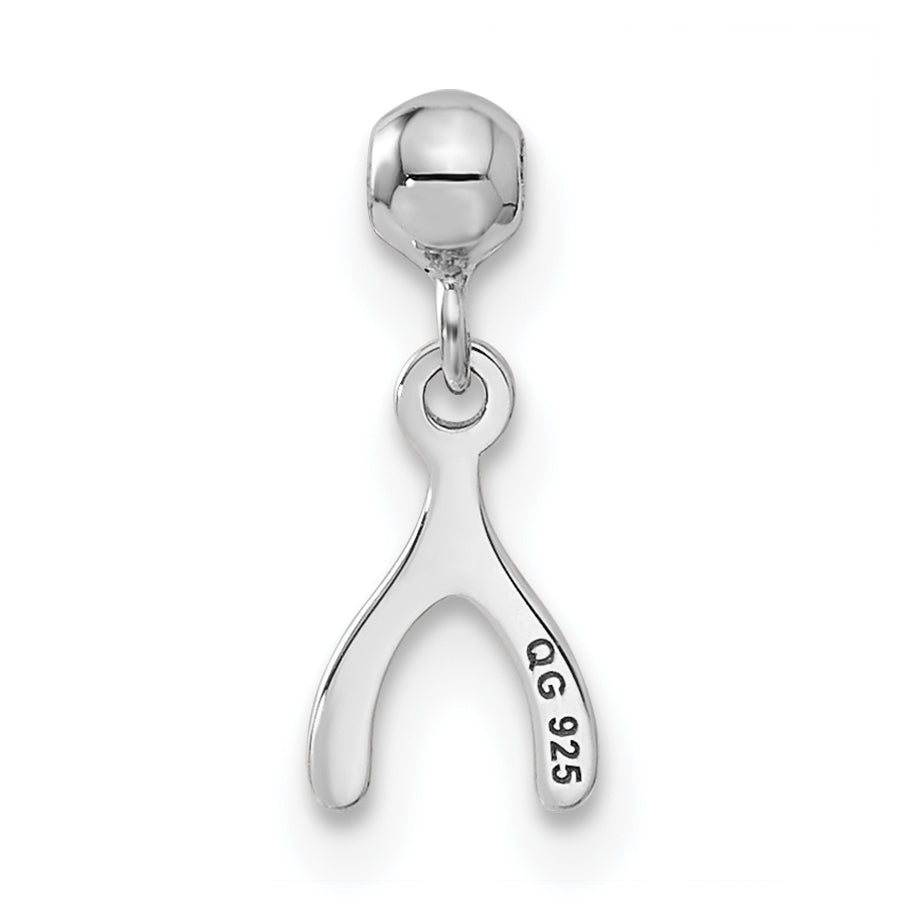 Sterling Silver Mio Memento Dangle Wish Bone Charm