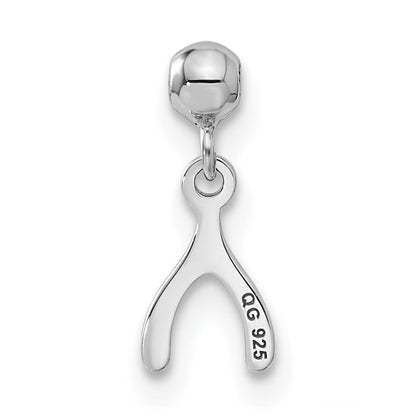 Sterling Silver Mio Memento Dangle Wish Bone Charm