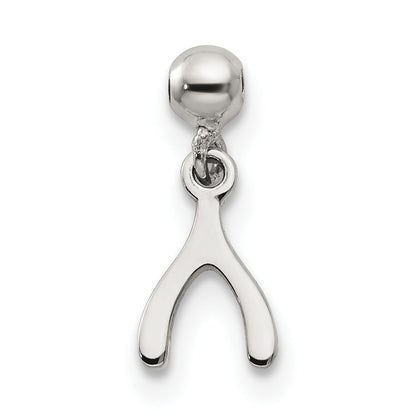 Sterling Silver Mio Memento Dangle Wish Bone Charm