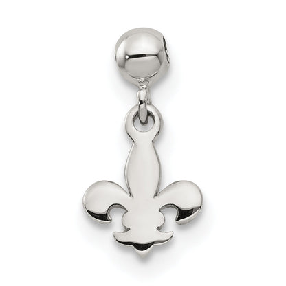 Sterling Silver Mio Memento Dangle Fleur De Lis Charm