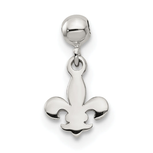 Sterling Silver Mio Memento Dangle Fleur De Lis Charm
