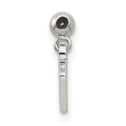 Sterling Silver Mio Memento Enamel Dangle Cross Charm