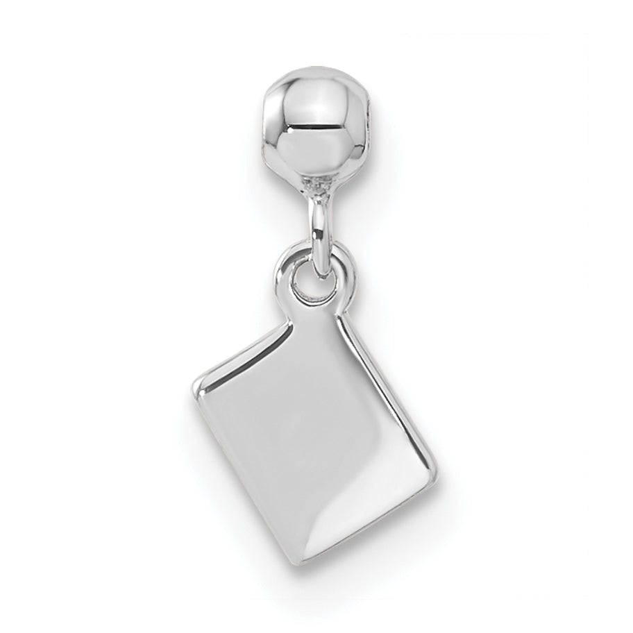 Sterling Silver Mio Memento Enamel Dangle Cross Charm