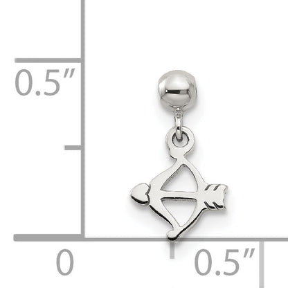 Sterling Silver Mio Memento Dangle Bow And Heart Arrow Charm