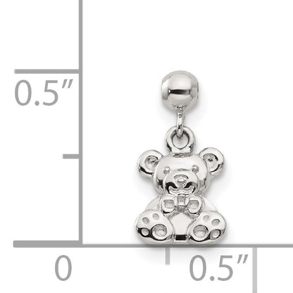Sterling Silver Mio Memento Dangle Teddy Bear Charm