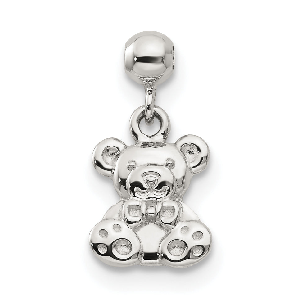 Sterling Silver Mio Memento Dangle Teddy Bear Charm
