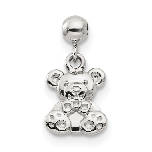 Sterling Silver Mio Memento Dangle Teddy Bear Charm