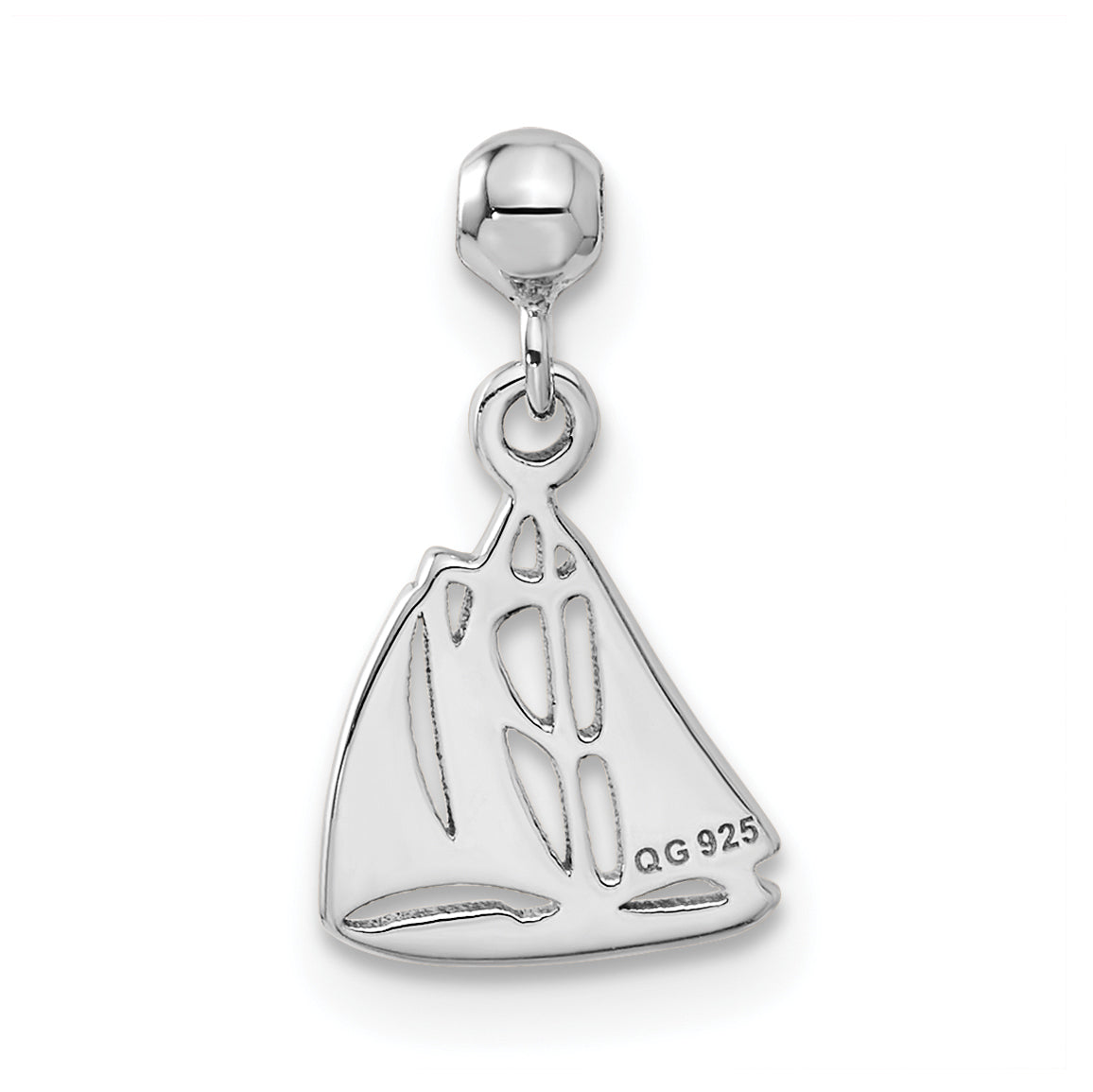 Sterling Silver Mio Memento Dangle Boat Charm