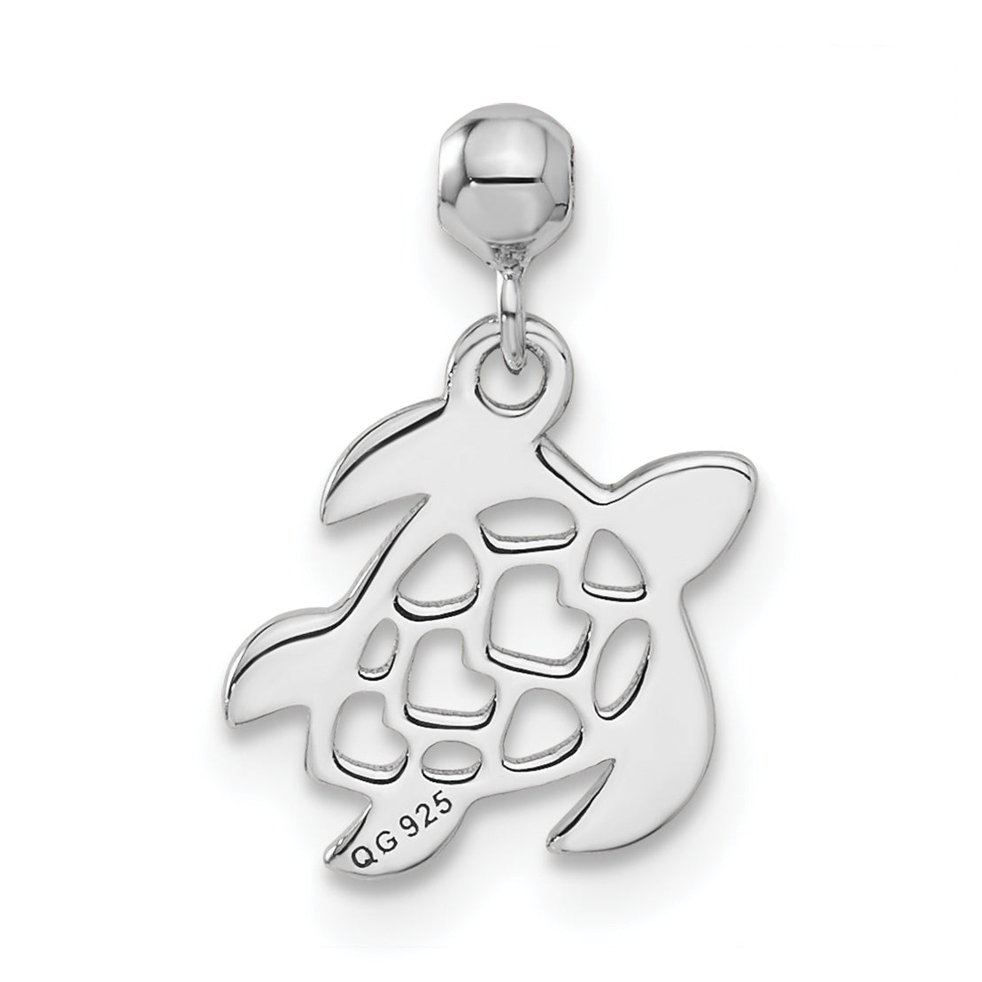 Sterling Silver Mio Memento Dangle Turtle Charm