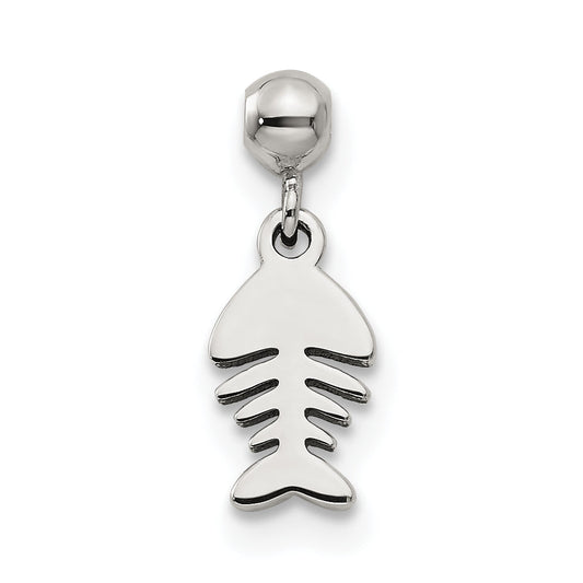 Sterling Silver Mio Memento Dangle Fish Charm