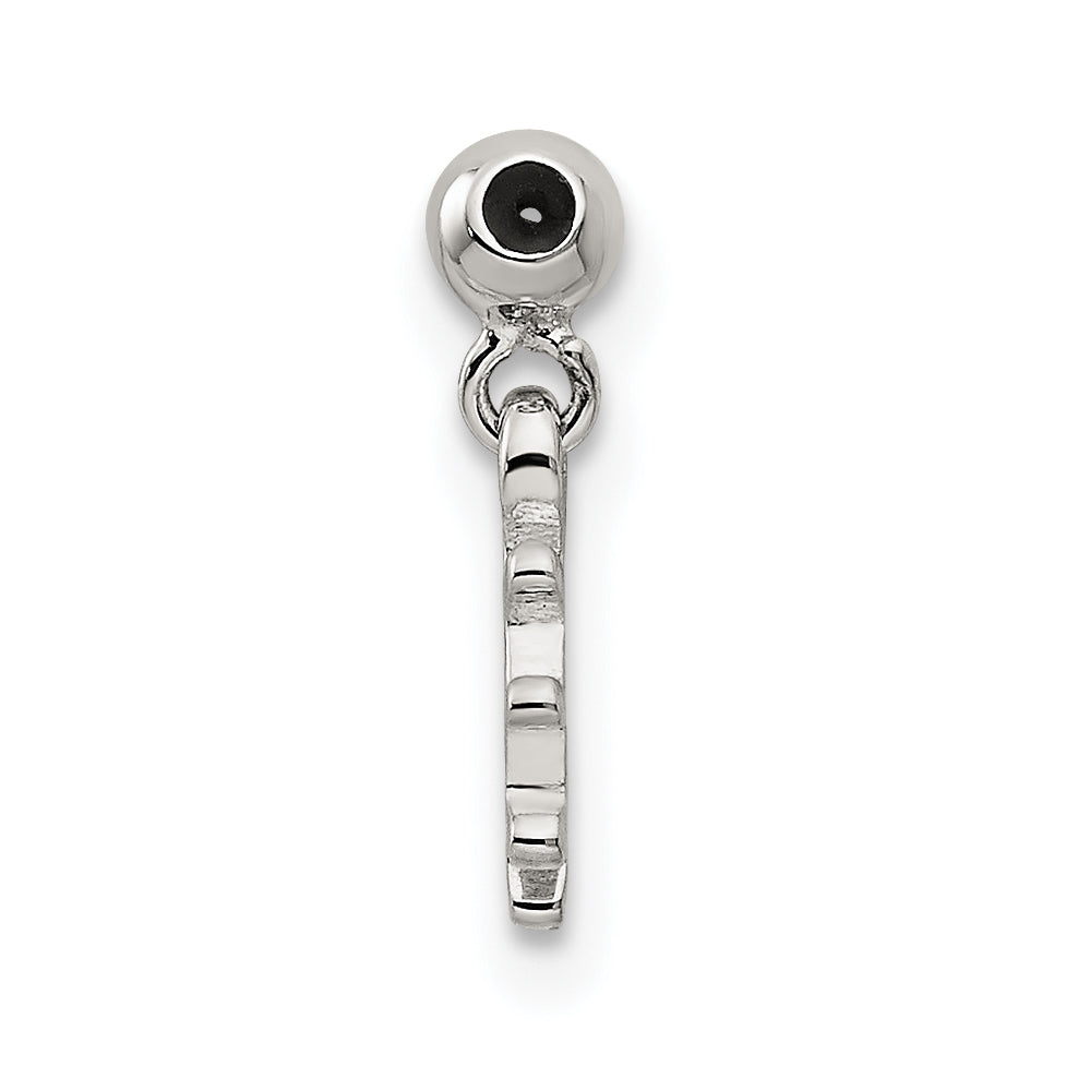 Sterling Silver Mio Memento Blue Cz Dangle Ship Charm