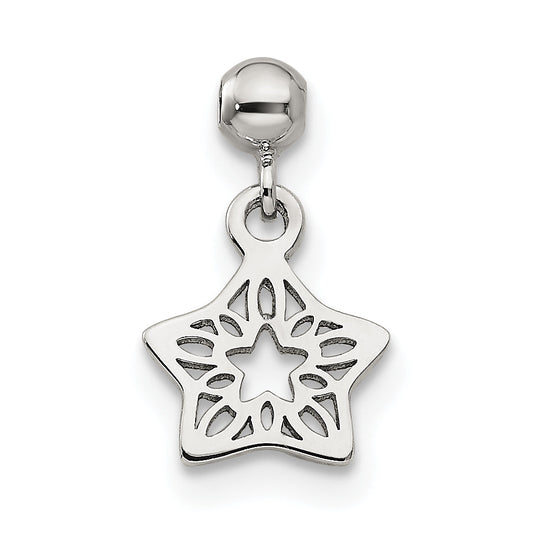 Sterling Silver Mio Memento Dangle Star Charm