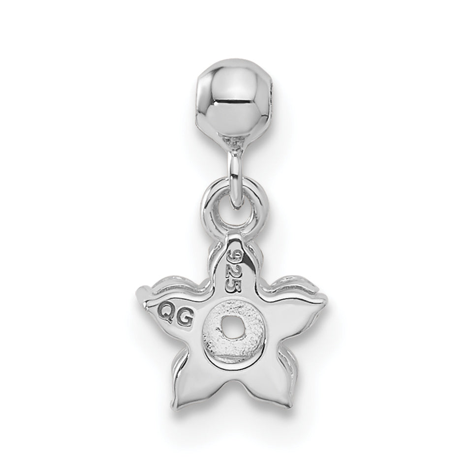 Sterling Silver Mio Memento Cz Dangle Star Charm