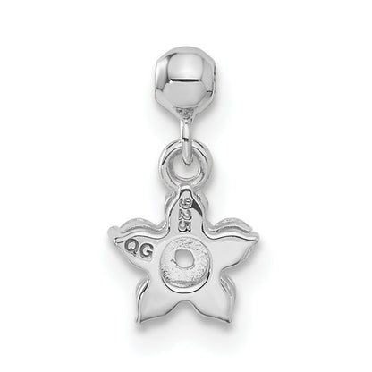 Sterling Silver Mio Memento Cz Dangle Star Charm