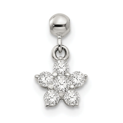 Sterling Silver Mio Memento Cz Dangle Star Charm