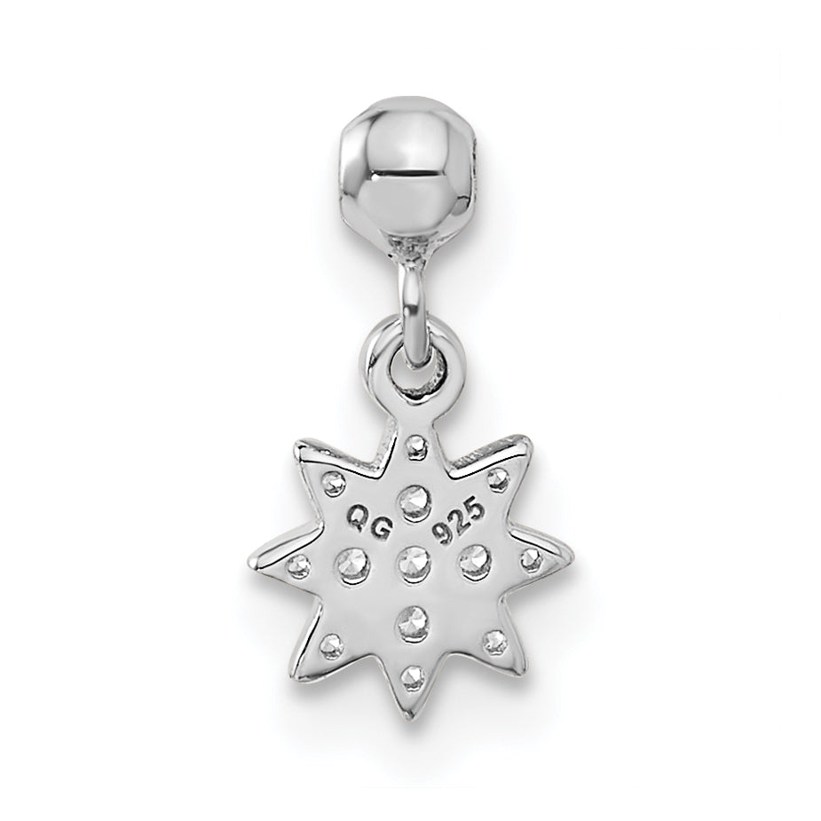 Sterling Silver Mio Memento Cz Dangle Star Charm