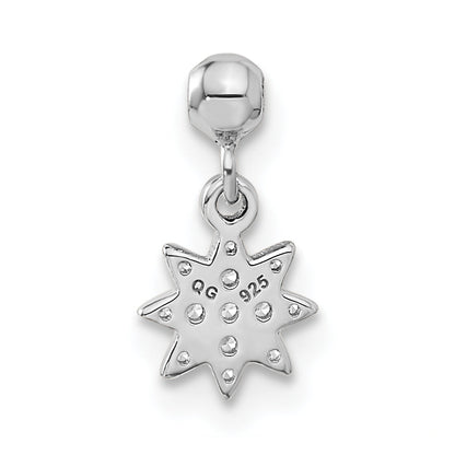 Sterling Silver Mio Memento Cz Dangle Star Charm
