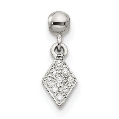 Sterling Silver Mio Memento Cz Dangle Charm