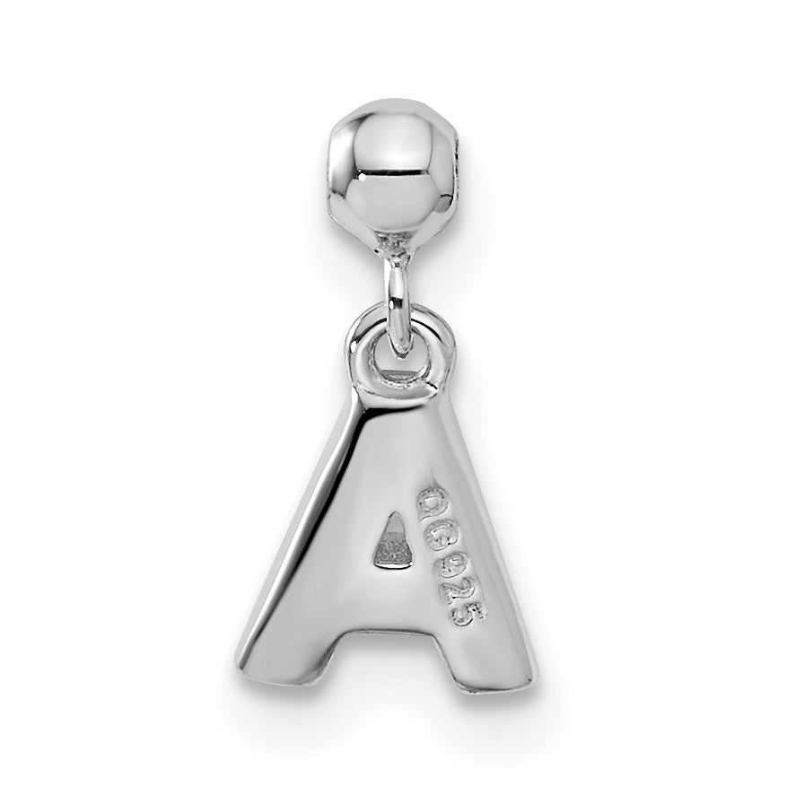 Sterling Silver Mio Memento Letter A Dangle Initial Charm