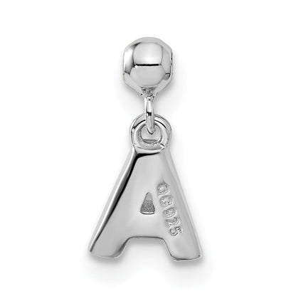 Sterling Silver Mio Memento Letter A Dangle Initial Charm