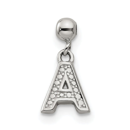 Sterling Silver Mio Memento Letter A Dangle Initial Charm