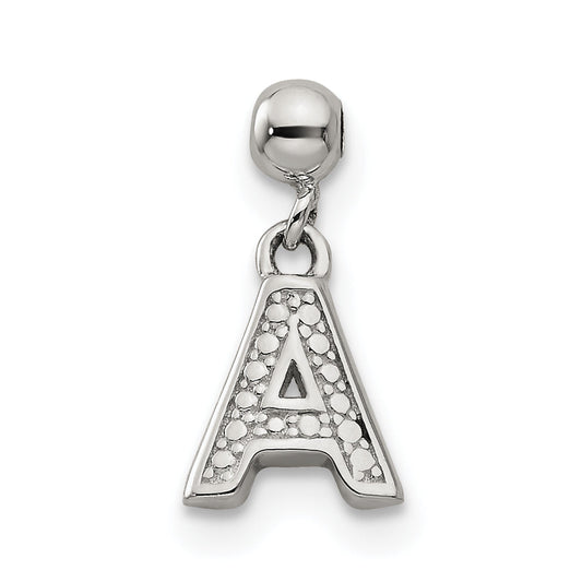 Sterling Silver Mio Memento Letter A Dangle Initial Charm